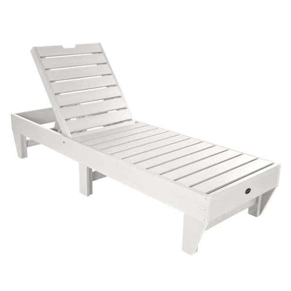 Highwood Usa Commercial Grade Chaise Lounge Outdoor Furniture for Pool, Patio CM-LNGSQ61-WHE - main